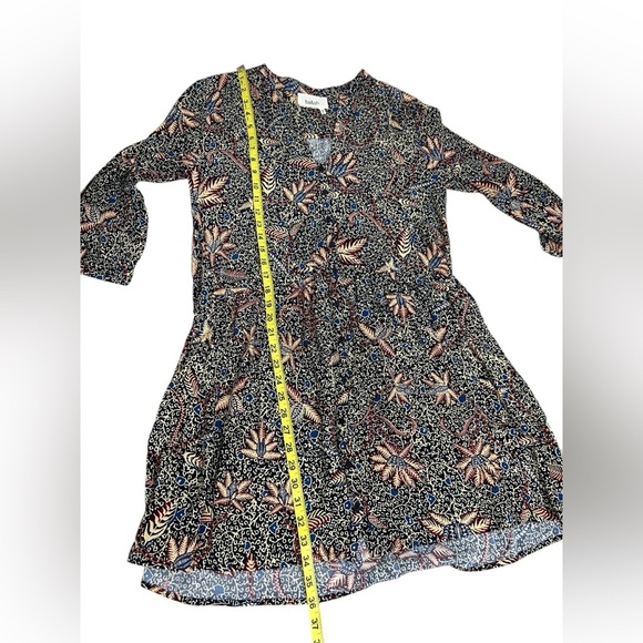 Ba&Sh Long Sleeve Multi Color Floral Mini Shirt Dress Size Medium - Picture 10 of 12